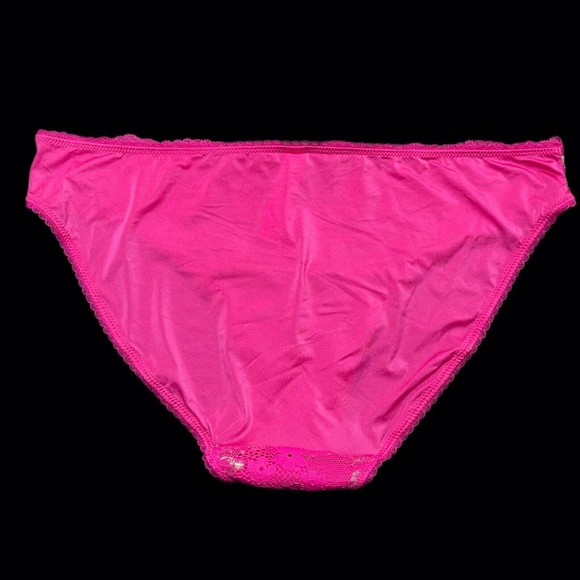 NWT Victoria’s Secret Body by Victoria smooth soft lace Bikini Panty Fuchsia XL - Picture 2 of 2
